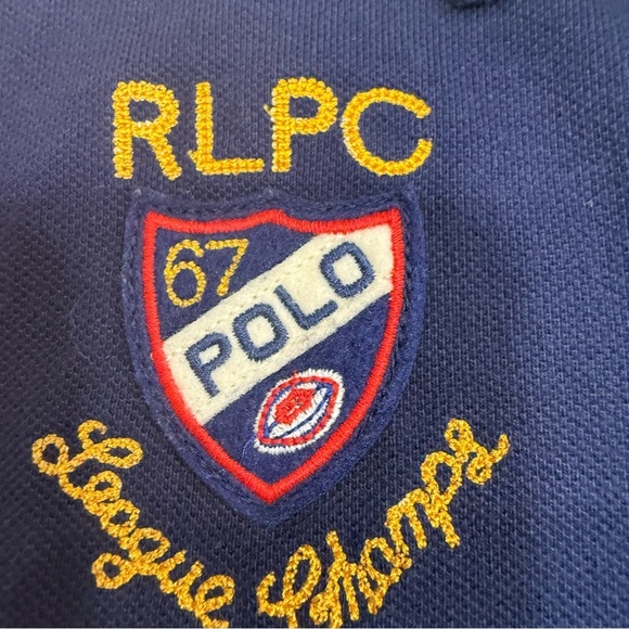 Ralph Lauren Boys LOT OF 2 Polo Shirts, 1- Color Block, 1 Blue Stripes Sz 7 - Picture 10 of 14